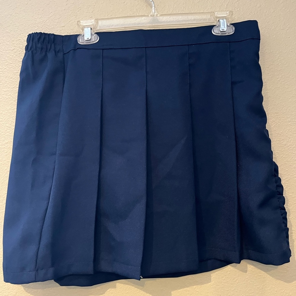 Navy Blue Pleated Girls/Juniors school uniform Skirt